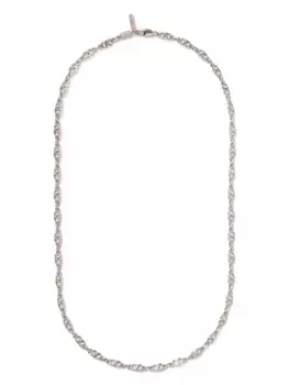 Колье с логотипом VLogo Signature Valentino Garavani, серебряный