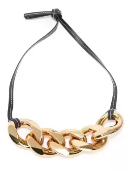 Колье с массивной цепочкой JW ANDERSON, черный