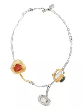 Колье с подвесками Marni, серебяный