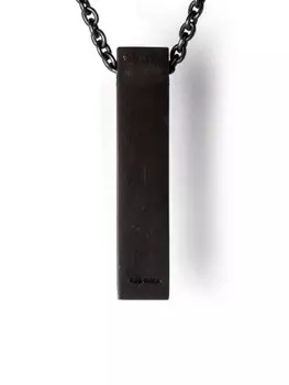 Колье с подвеской Amulet Cuboid Parts of Four, черный
