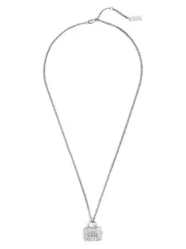 Колье с подвеской и кристаллами MARC JACOBS, серебяный