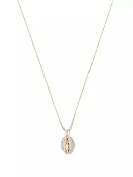 Колье с подвеской из желтого золота и бриллиантами Sydney Evan, золотой