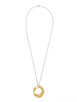 Колье с подвеской-кольцом JIL SANDER, желтый