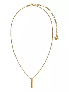 Колье с подвеской-логотипом VERSACE, золотой