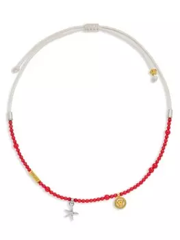 Колье с подвеской Medusa Versace, красный