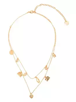 Колье с подвеской Mulberry, золотой