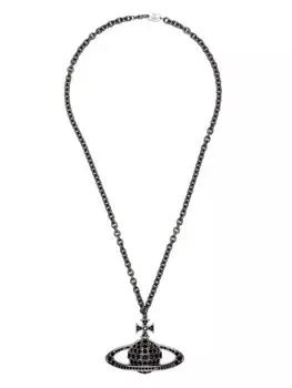 Колье с подвеской Orb Vivienne Westwood, черный