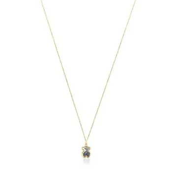 Колье с подвеской Tous Areia With Blue Sapphire, золото