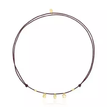 Колье с подвеской Tous Ballon Cord Motif, золото