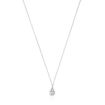 Колье с подвеской Tous Les Classiques With Medium Diamond Rosette, белое золото/бриллианты