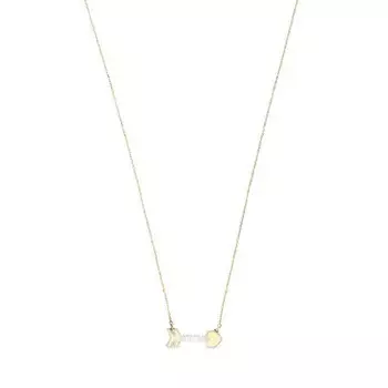 Колье с подвеской Tous San Valentin Arrow Mother Of Pearl, золото/перламутр