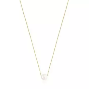 Колье с подвеской Tous Vermeil Gloss With Pearl, позолоченное серебро/жемчуг