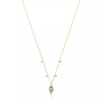 Колье с подвеской Tous Virtual Garden With Labradorite And Gemstones, золото/драгоценные камни