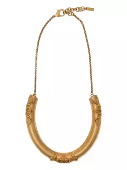 Колье с тиснением Moschino, золотой