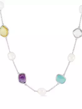 Колье с жемчугом DOWER AND HALL, серебяный