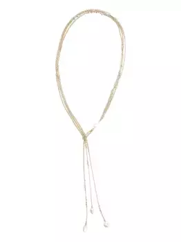 Колье с жемчугом GOLDEN GOOSE, золотой