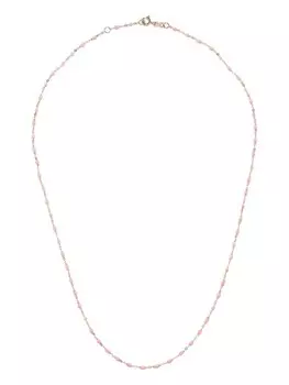 Колье Saumon из розового золота с бусинами Gigi Clozeau, розовый