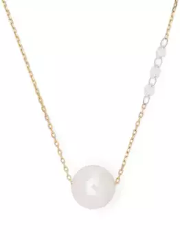 Колье Sea Of Beauty из желтого золота с жемчугом и бриллиантами Mizuki, золотой