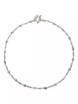 Колье skull Yohji Yamamoto, серебяный