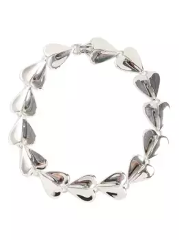 Колье со звеньями в форме сердца Alaa, серебяный