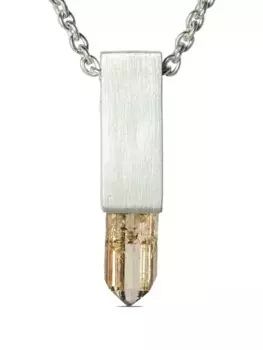 Колье Talisman Cuboid с топазом Parts of Four, серебяный