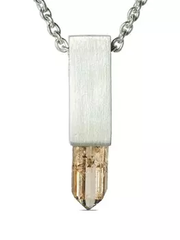 Колье Talisman Cuboid с топазом Parts of Four, серебряный