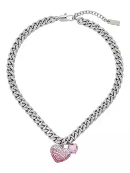 Колье The Pave Ballon Heart MARC JACOBS, серебяный