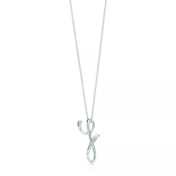Колье Tiffany & Co. Alphabet Letter "Y", серебро/бриллианты