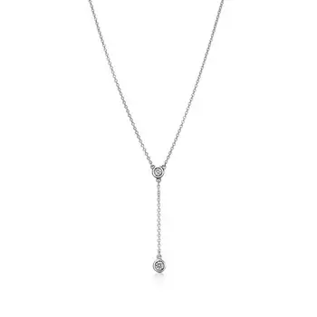 Колье Tiffany & Co. Diamonds By The Yard, серебро/бриллианты