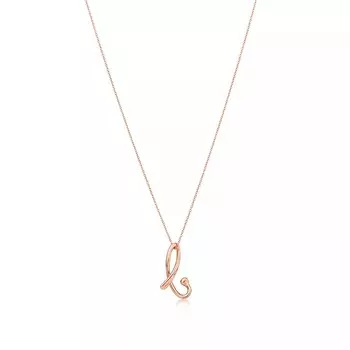 Колье Tiffany & Co. Letter "B", розовое золото