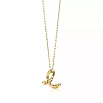 Колье Tiffany & Co. Letter "E", золото