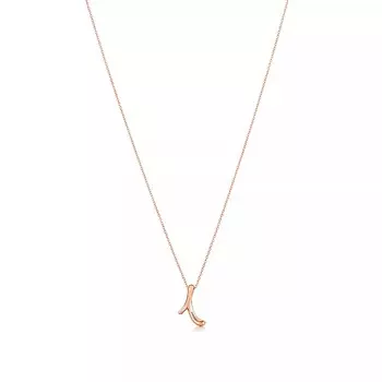 Колье Tiffany & Co. Letter "I", розовое золото