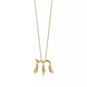 Колье Tiffany & Co. Letter "M", золото