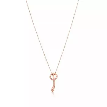 Колье Tiffany & Co. Letter "Q", розовое золото