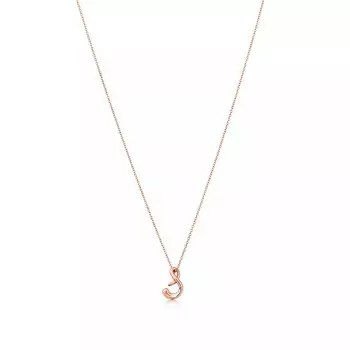 Колье Tiffany & Co. Letter "S", розовое золото