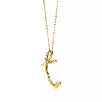 Колье Tiffany & Co. Letter "T", золото