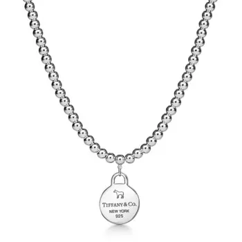 Колье Tiffany & Co. The Return to Tiffany x Beyonc Collection Round Tag Bead, серебро