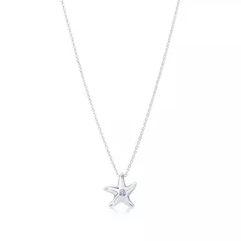 Колье Tiffany & Co. x Elsa Peretti Starfish, серебро/бриллиант