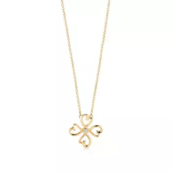 Колье Tiffany & Co. x Paloma Picasso Loving Heart, золото/бриллиант