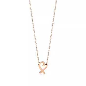 Колье Tiffany & Co. x Paloma Picasso Loving Heart, розовое золото