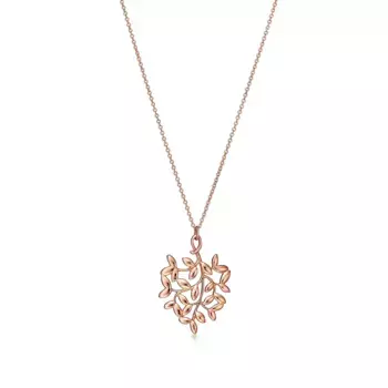 Колье Tiffany & Co. x Paloma Picasso Olive Leaf, розовое золото
