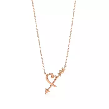 Колье Tiffany & Co. x Paloma's Graffiti Heart & Arrow, розовое золото