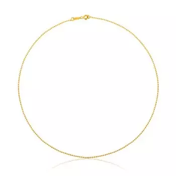 Колье Tous 1,2 mm Balls Measuring 45 cm Chain, золото
