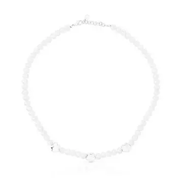 Колье Tous Bold Motif Cultured Flower Motifs, серебро/жемчуг