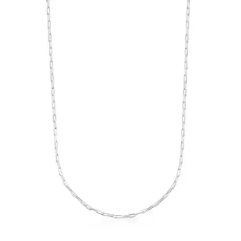 Колье Tous Chain With Oval Rings 95cm, серебро