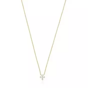 Колье Tous Cross Les Classiques, золото/бриллианты
