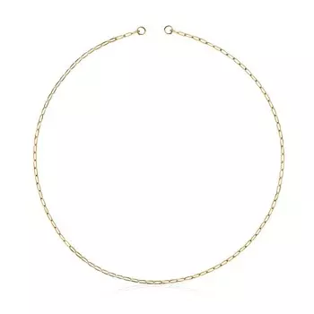 Колье Tous Hold Oval, позолоченное серебро