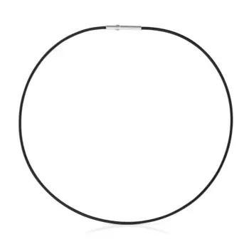 Колье Tous Mesh Tube, черная IP-сталь