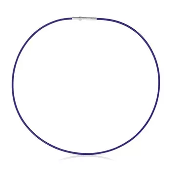 Колье Tous Mesh Tube, сиреневая IP-сталь