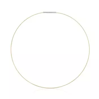 Колье Tous Mesh Tube, золото/сталь
